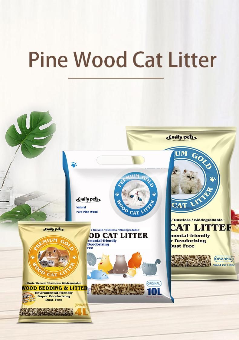Eco Friendly Pine Cat Litter Unclumping Pet Product