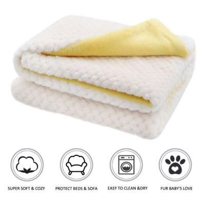 Warm, Soft and Plush for Couch, Car, Trunk, Cage, Kennel, Dog House Pet Blanket