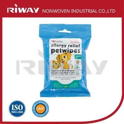 High Quality Competitive Price Non Woven Care and Clean Pet Wipes