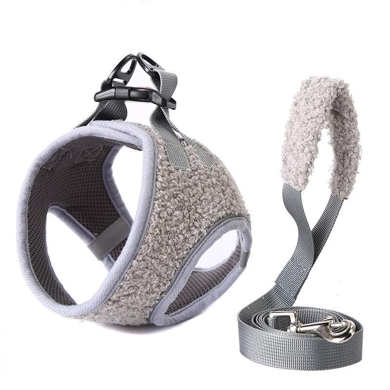 Spring Autumn Reflective Mesh Dog Harness and Leash for Small Medium Pets