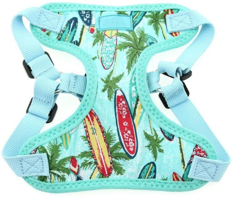 Wrap and Snap Fabric Print Choke Free Lightweight Dog Harness