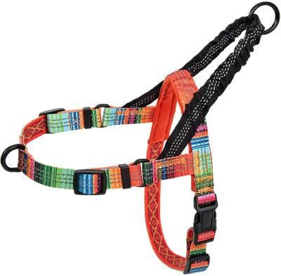 Bungee Handle Design Reflective Dog Harness