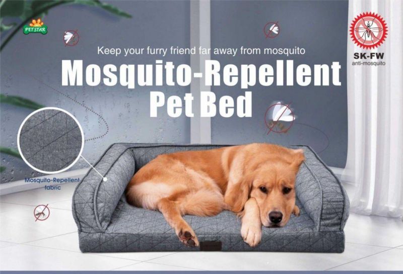 Waterproof Sk-Fw Pet Dog Anti-Mosqutito Orthopedic Bed