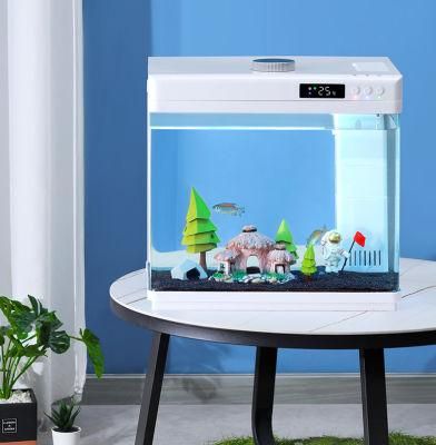 Yee Factory Wholesale Glass Aquarium Multi-Functional Fish Tank Aromatherapy Aquarium