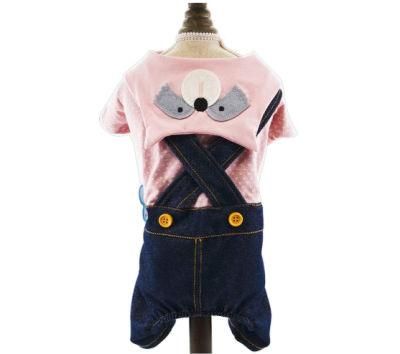 Custom Wholesale Cotton Jeans Dog Clothes with Custom Designer Apparel Clothes