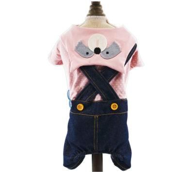 Custom Wholesale Cotton Jeans Dog Clothes with Custom Designer Apparel Clothes