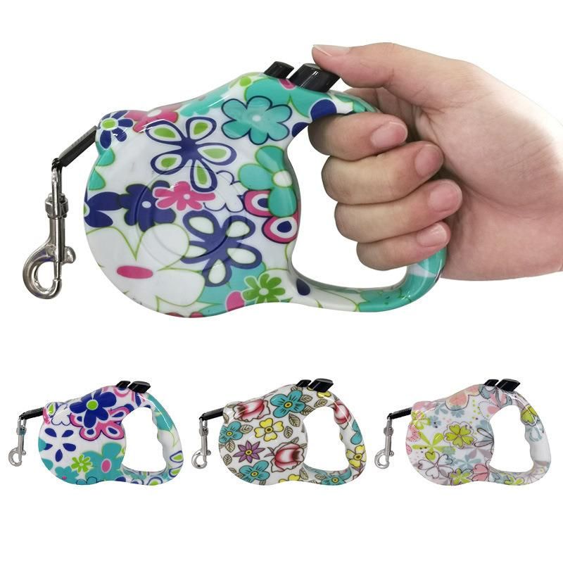 Hot Selling Plastic Nylon Rope Small Dog Pet Automatic Portable Safe Dog Leash