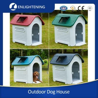 Wholesale Luxury Waterproof Large Plastic Outdoor Dog House Kennels Eco-Friendly Plastic Modern Pet Dog House Kennel