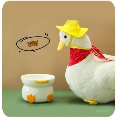 Ceramic Material Cute Duck Backflow Prevention Ceramic Bowls