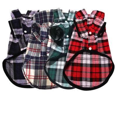 Dog Polo Shirt Available Comfortable Plaid New Arrival All Season Polyester 4 Colors OPP Bag Fashion BSCI Coats &amp; Jackets