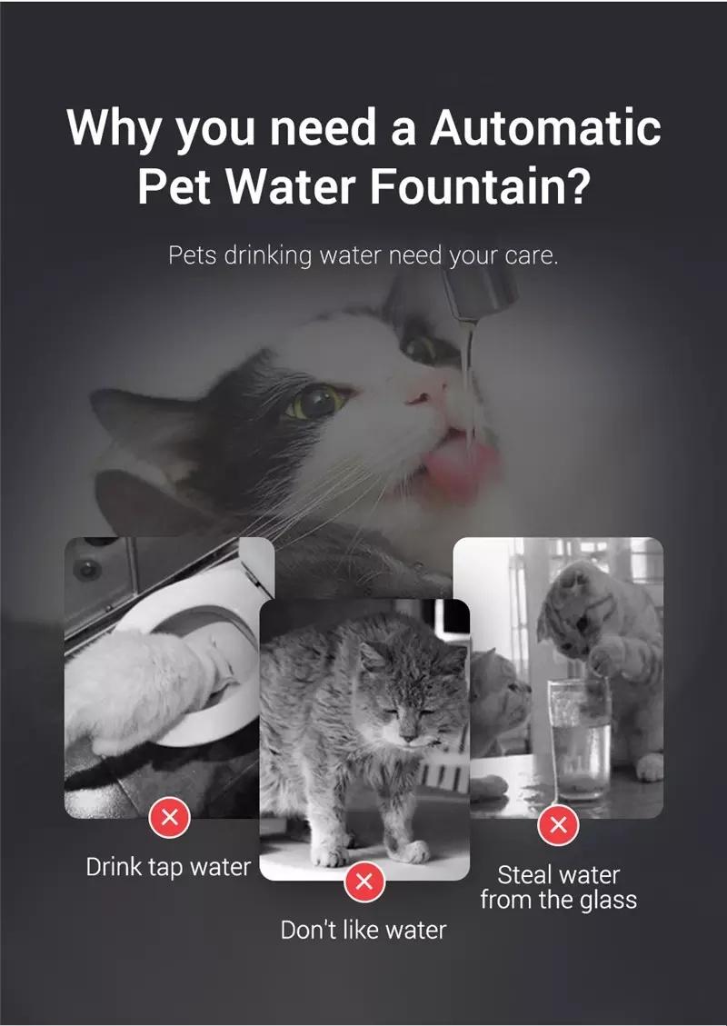 Hot Sale Cat Dog Drinking Water Feeder Cat Water Fountain