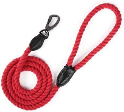 Cotton Rope Dog Collar and Leash