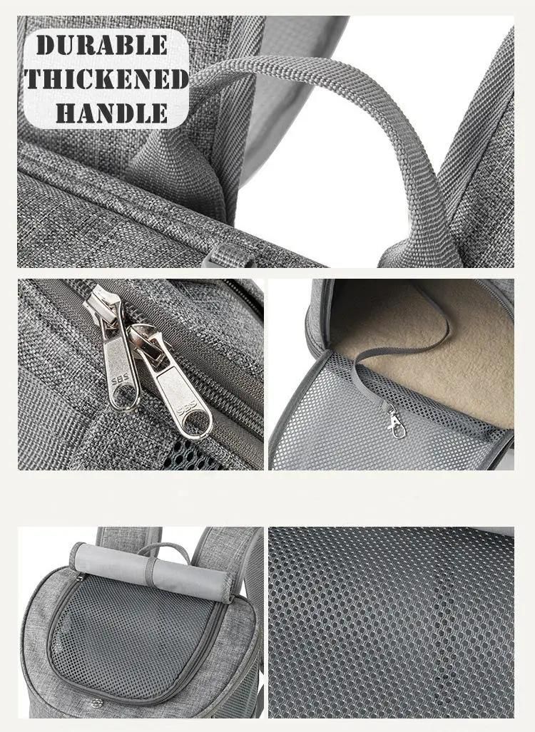 Customize OEM ODM Pet Travel Backpack Carrying Bag Carrier