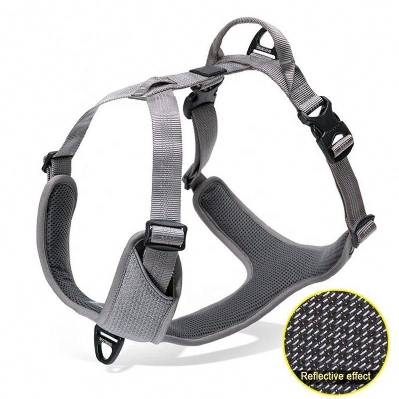 Custom Reflective Soft Cushion Light Green Outdoor Dog Seat Belt/Breathable/Pet Toy/Dog Seat Belt/Pet Accessories