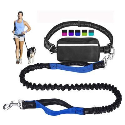 Hands Free Reflective Nylon Bungee Pet Dog Leash