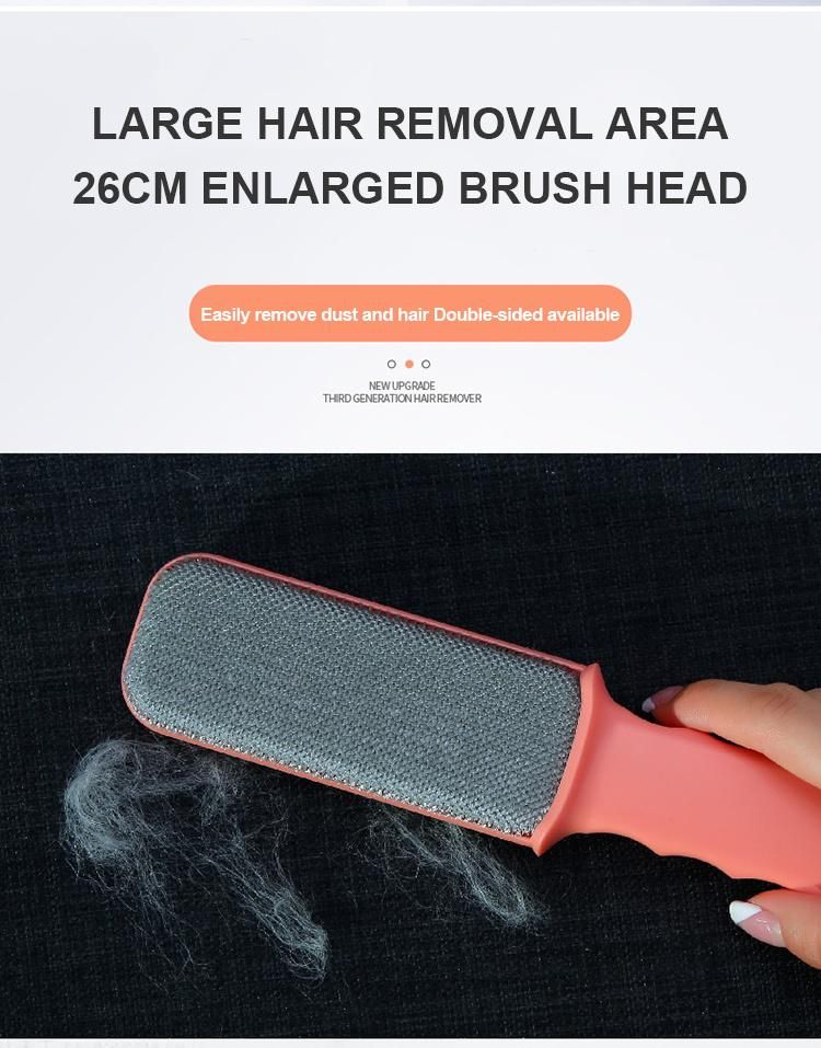 Pet Hair Remover Lint Brush Dog Cat Animal Fur Remover Lint Brush with Double Sided Self Cleaning Efficient for Clothing