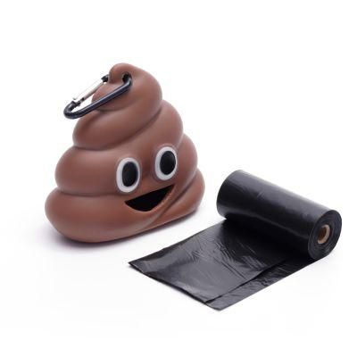 Pet Supply Cat Dog Silicone Waste Poop Bag Dispenser with Refills
