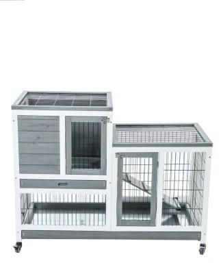 Household Removable Small and Medium Solid Wood Pet House Amazon New Rabbit Breeding House Storage Cage