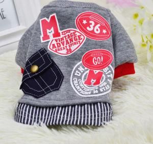 Hot Sale Autumn/Winter Gray Dog Sweater for Puppies Dog Clothes Pet Coat