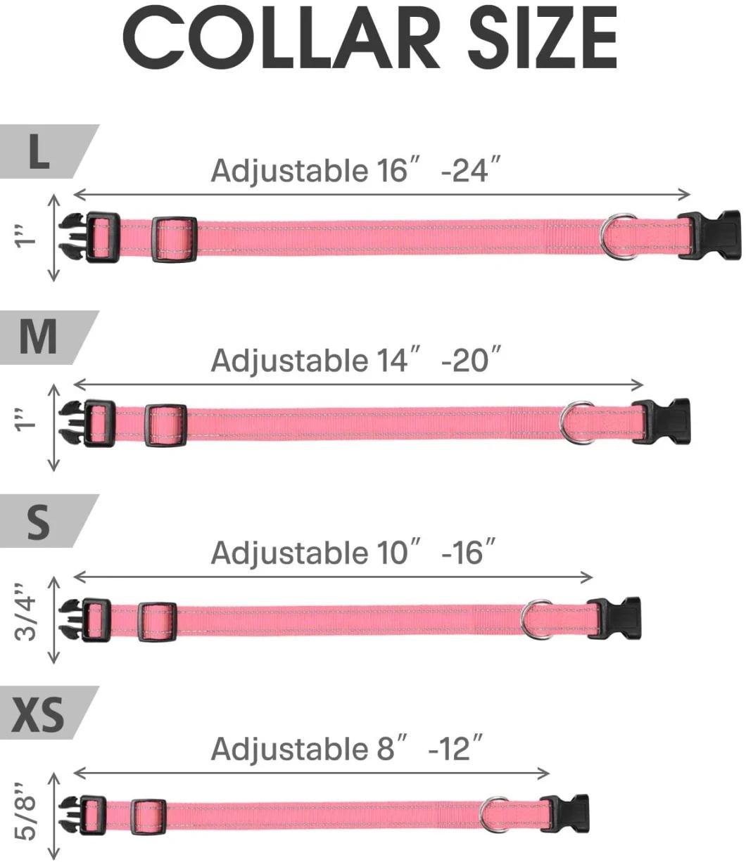 Reflective Nylon Dog Collar with Quick Release Buckle with Fast Delivery