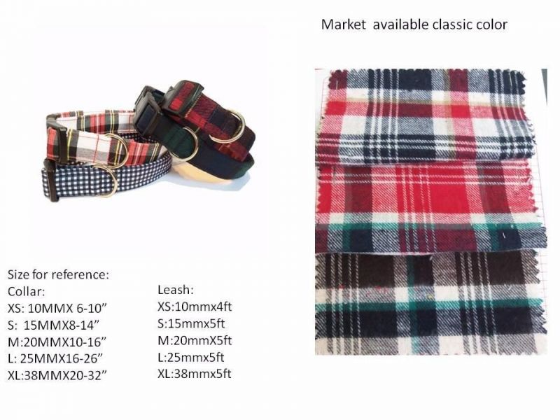 Custom Dog Collar Cotton Dog Leash Pet Collar