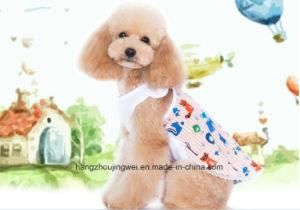 Sunmmer Cartoon Dog T-Shirt 100% Cotton T-Shirt Small Dog Shirt Soft Costumes Pet Dress