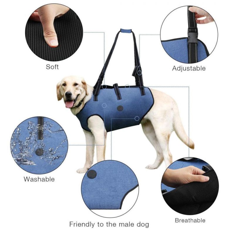 Dog Lift Harness, Pet Support & Rehabilitation Sling Lift Adjustable Padded Breathable Straps for Old, Disabled, Joint Injuries, Arthritis, Loss of Stability Do