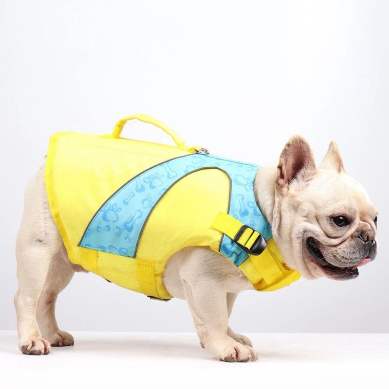 Dog Life Jacket Pet Life Vest Adjustable Reflective Pet Swimsuit Clothes Summer Swimming Suit