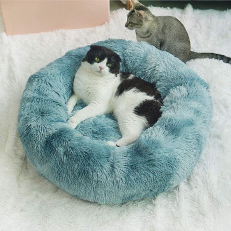 Cat Bed Dog Bed Calming Dog Bed Extra Soft Comfortable Cute Fur Bed