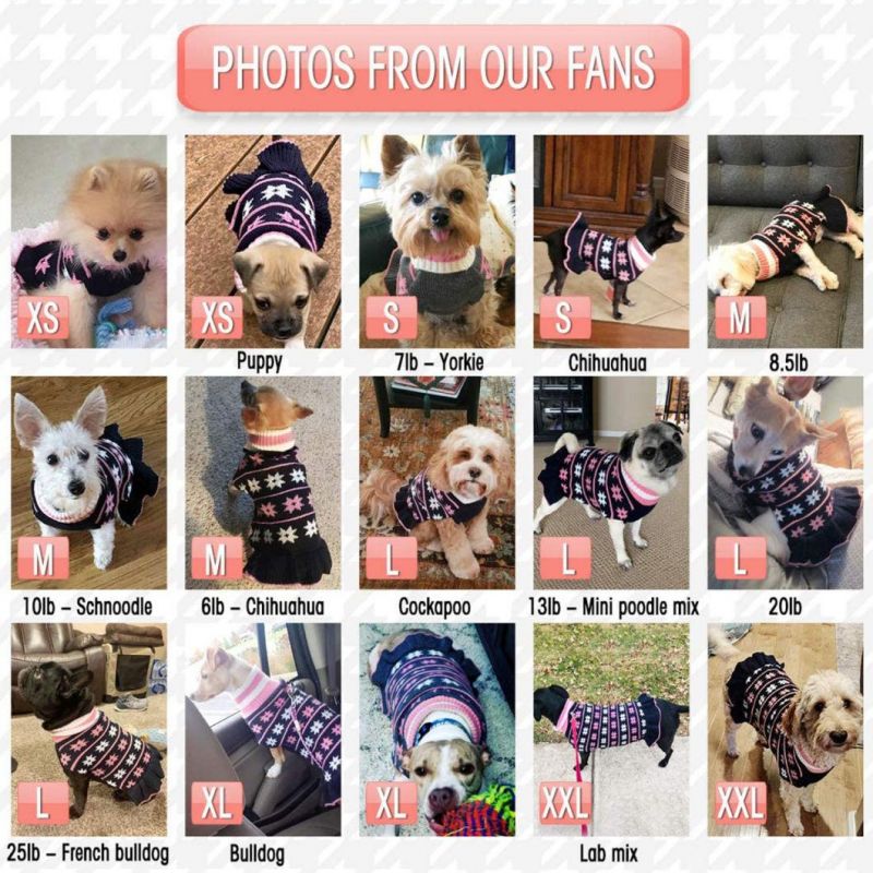 Dog Sweater Pullover Knitted Sweater Dog Clothes