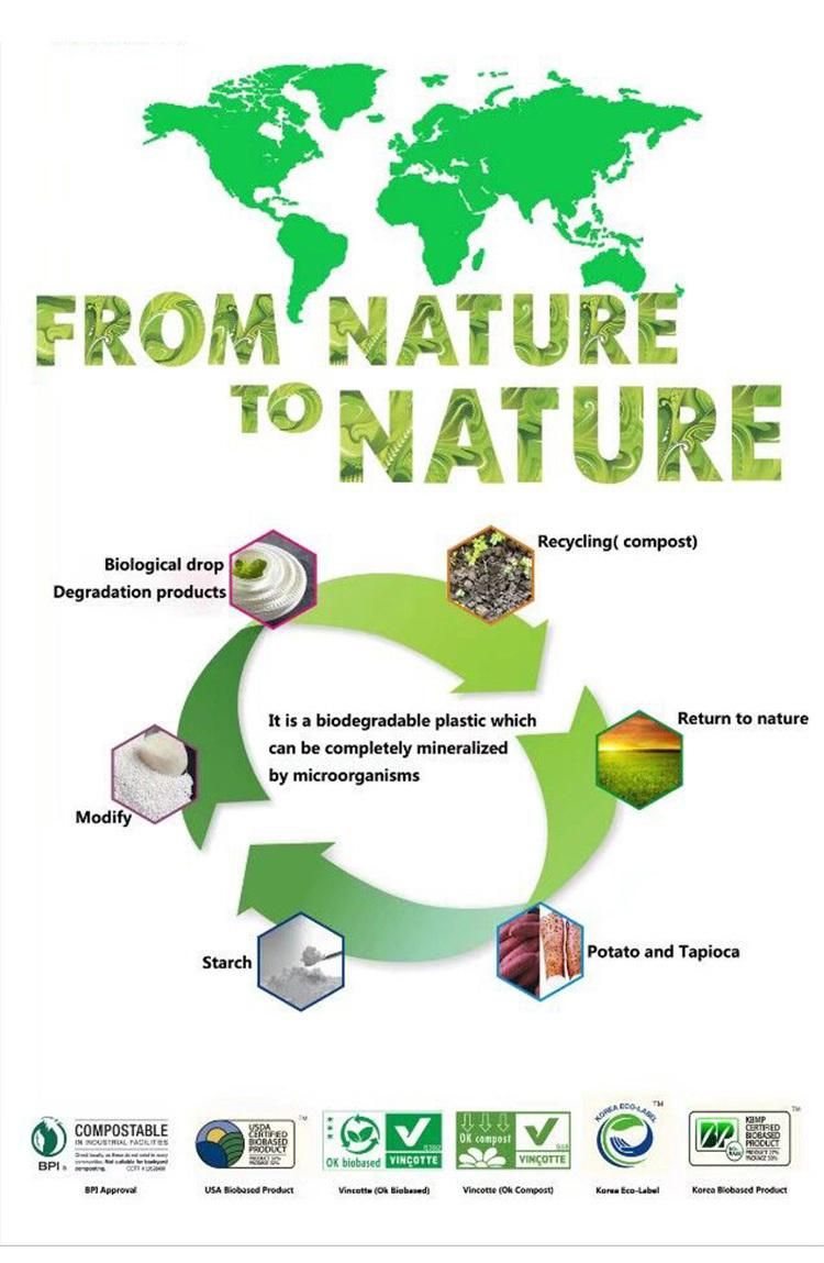 OEM Earth Eco Friendly Custom Printed Bio Biodegradable Cornstarch Pet Dog Waste Pop Bags