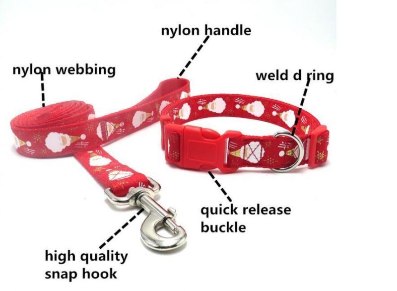 Best Selling Plastic Release Buckle Nylon Dog Collar Leash Eco-Friendly Quality Safety Pet Necklace