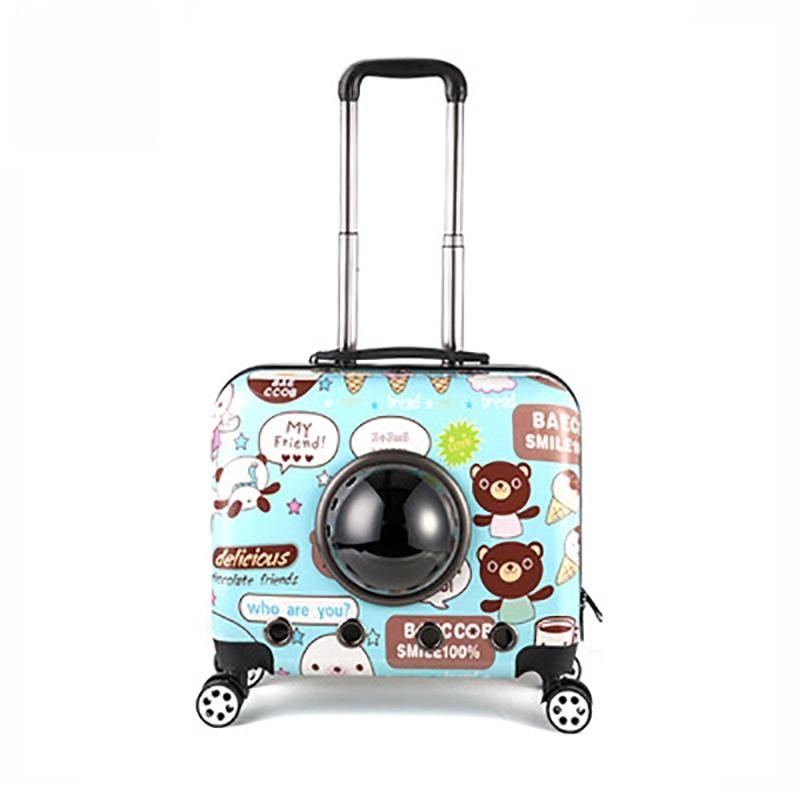 ABS Trolley Type Large Capacity Travel Pet Bag with Wheels