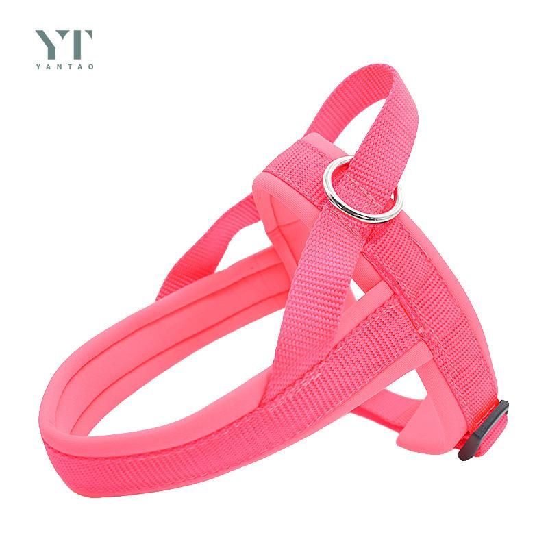 OEM Red Adjustable Harness Collar Outdoor Soft Neoprene Padded Walk Small Soft Vest Designer Dog Harness