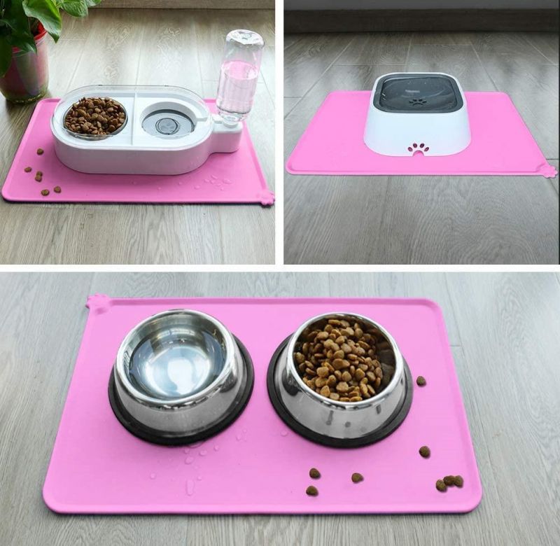 Easy to Clean Non-Skip Pet Food Mat BPA Free