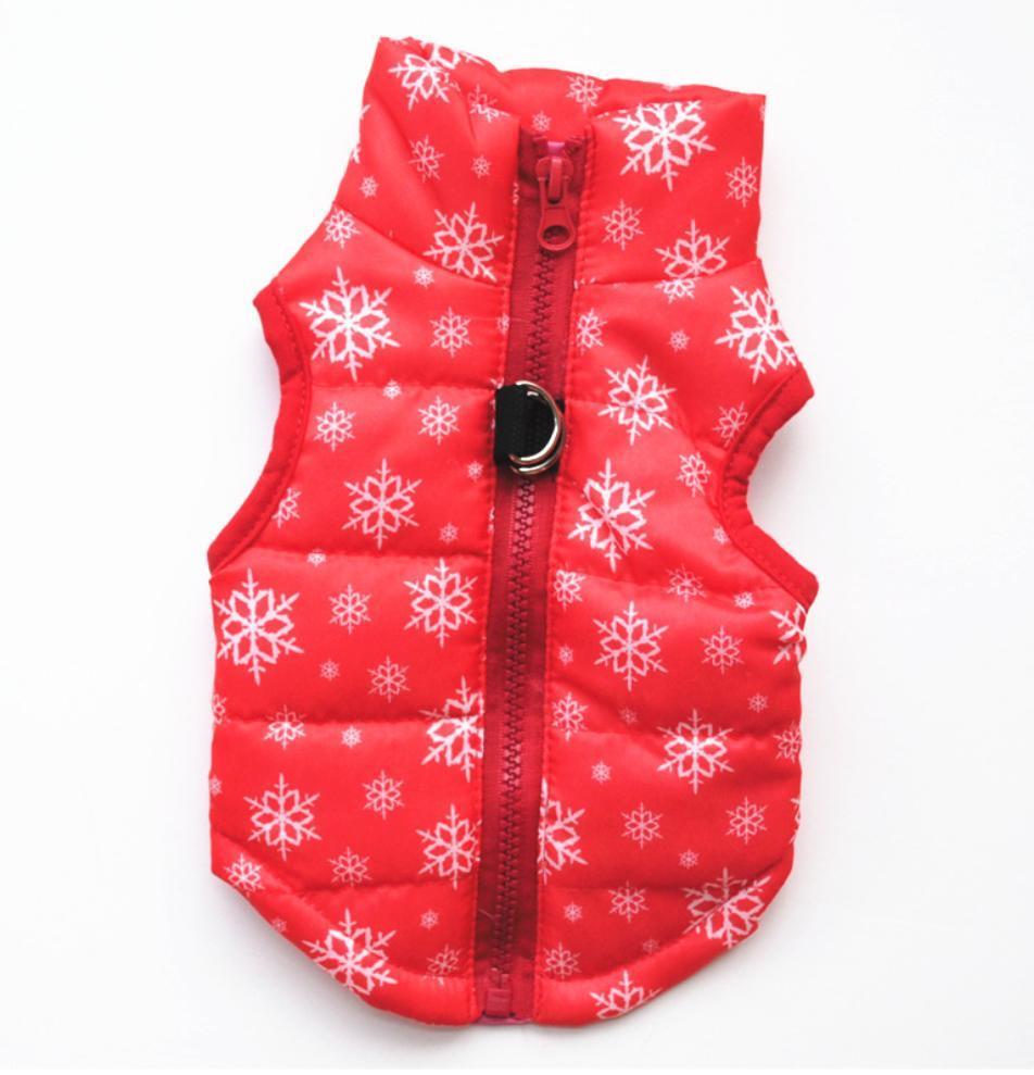 Fashion Holiday Pet Down Jacket Design Winter Clothes Dog Coat