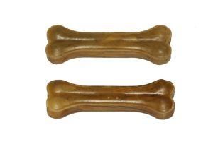 4&quot;Natural Rawhide Porkhide Pressed Bone Dog Rawhide Chews