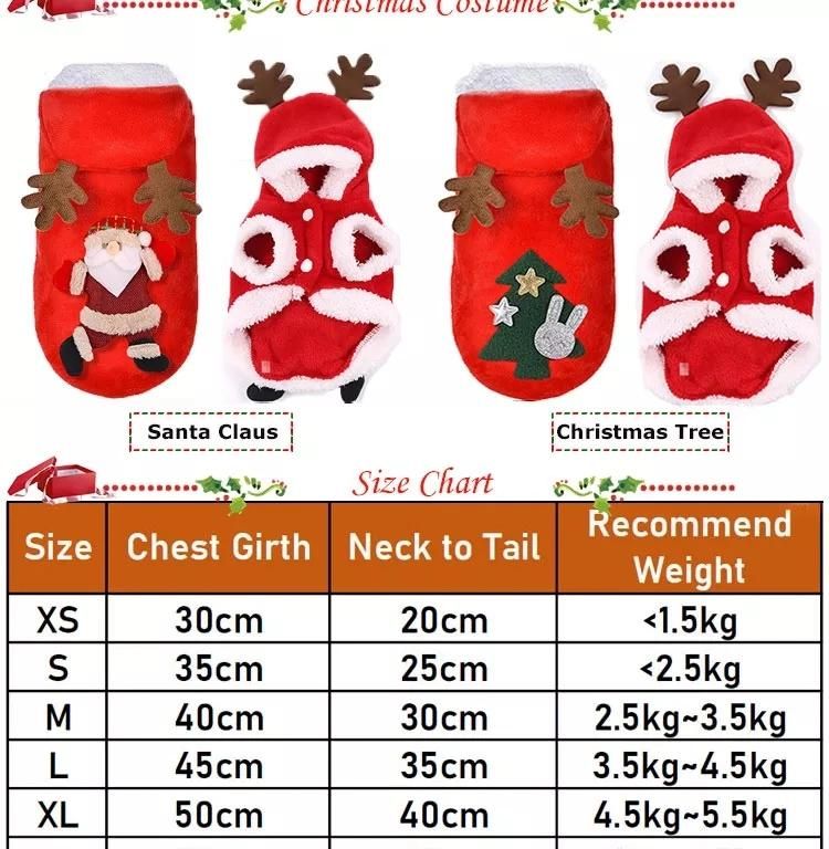 Custom Pet Clothes Reindeer Christmas Costume Puppy Winter Clothing Wholesale