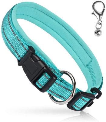 Adjustable Soft Padded Reflective Dog Collar with Multiple Colors