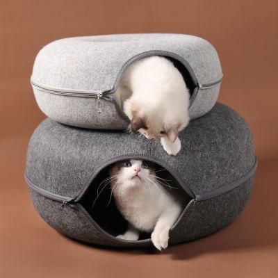 Hot Pets Beds Winter Comfortable Cartoon Style Cotton Cat House Pet Cat Bed