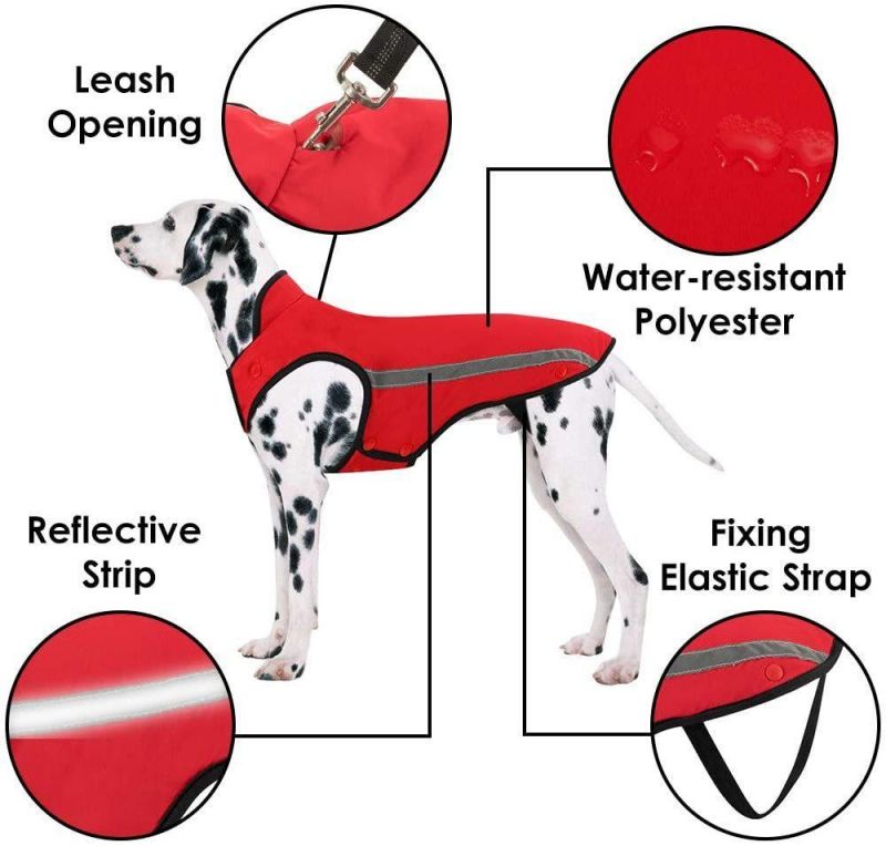 Winter Dog Coat Waterproof Windproof Warm Adjustable Pet Jacket