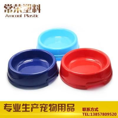 Round Shape Plastic Dog Feeding Bowl