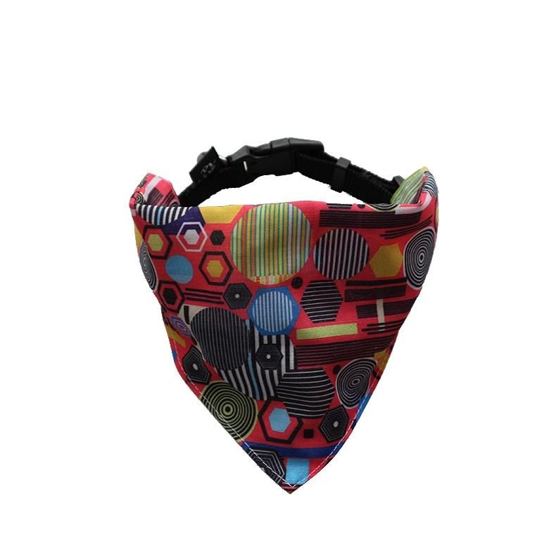 Free Design Custom Printed Pet Polyester Pattern Triangle Scarf Dog Bandana