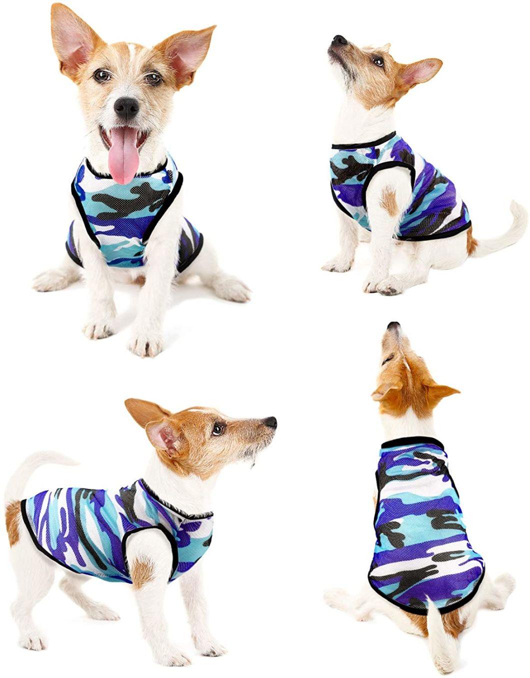 Cheap Wholesale Summer Spring Cotton T-Shirt Vest Pet Dog Clothes, Blank Pattern Cute Dog Apparel Dog Cloth