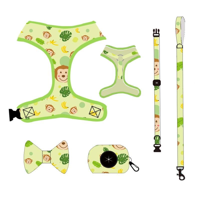 Custom Harness Dog Accessories Wholesale Breathable Mesh Adjustable Cute Pet Dog Harness Vest Mesh Dog Harness Pet Toys