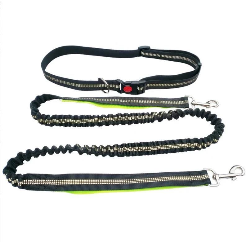 Adjustable Black Waist Belt for Dog Training Walking Hiking