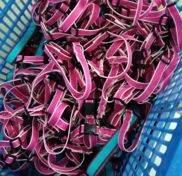 Anti Rust Zinc Alloy Metal Buckle Organic Bamboo Pet Dog Collar