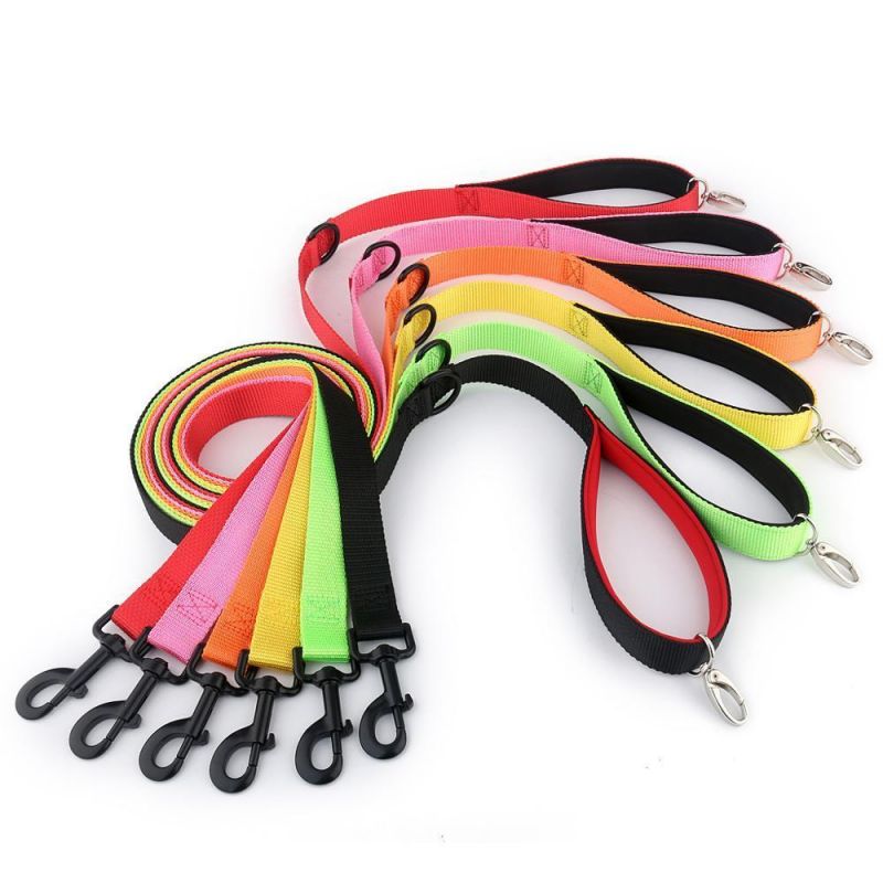 Hands Free Dog Lead with Neoprene Padding 2 Hooks Nylon Pet Dog Leash