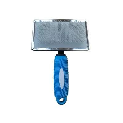 Stainless Steel Pet Shedding Grooming Comb and Brush Blue-L