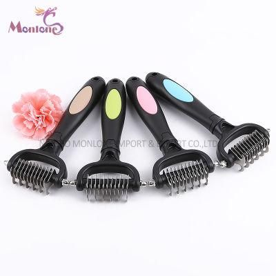 Pet Cat/Dog Cleaning Grooming Brush Stainless Comb Deshedding Tool